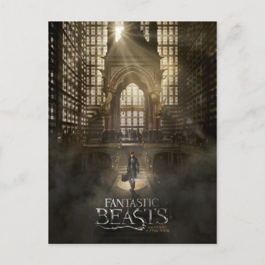 NEWT SCAMANDER™ in MACUSA™ Headquarters Briefkaart (Voorkant)
