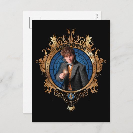 NEWT SCAMANDER™-portret Briefkaart (Voorkant / Achterkant)
