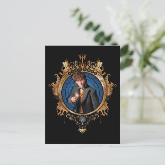 NEWT SCAMANDER™-portret Briefkaart (Staand voorkant)