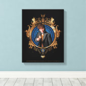 NEWT SCAMANDER™-portret Canvas Afdruk (Insitu (Houten vloer))