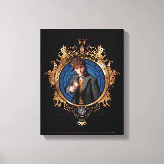 NEWT SCAMANDER™-portret Canvas Afdruk (Voorkant)