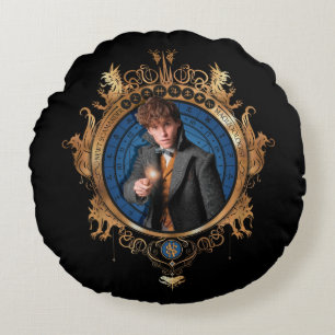 NEWT SCAMANDER™-portret Rond Kussen