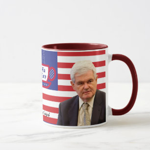 Newt & Tea Party - Rood, Wit, en Blauw Mok