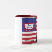 Newt & Tea Party - Rood, Wit, en Blauw Mok (Midden)