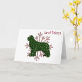 Newt-Tidings Glitter Kaart (Gele Bloem)