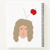 Newton Apple Kennis Terug naar school STEM Grappig Notitieboek (Achterkant)
