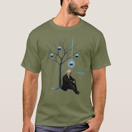 Newton & Apple ontwerp T-shirt (Voorkant)