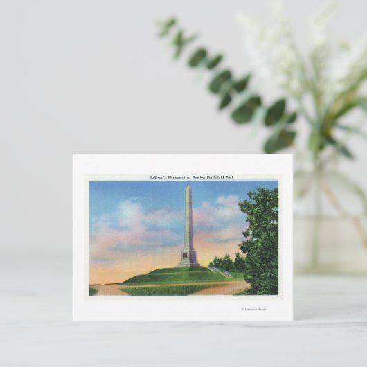 Newton Battlefield Park Uitzicht Briefkaart (Staand voorkant)