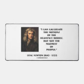 Newton berekent de bewegingen van de waanzin van d bureaumat (Voorkant)