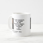 Newton berekent de bewegingen van de waanzin van d koffiemok (Voorkant links)