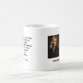 Newton berekent de bewegingen van de waanzin van d koffiemok (Center)