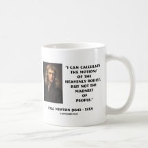 Newton berekent de bewegingen van de waanzin van d