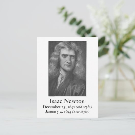 Newton Briefkaart (Staand voorkant)