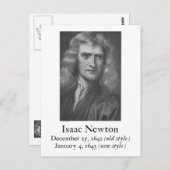Newton Briefkaart (Voorkant / Achterkant)