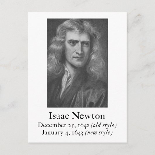 Newton Briefkaart (Voorkant)