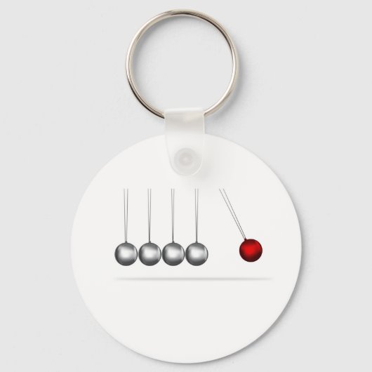 newton cradle zilbolconcept sleutelhanger (Voorkant)