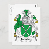 Newton Family Crest Briefkaart (Voorkant / Achterkant)