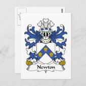 Newton Family Crest Briefkaart (Voorkant / Achterkant)