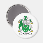 Newton Family Crest Magneet (Voorkant / Achterkant)