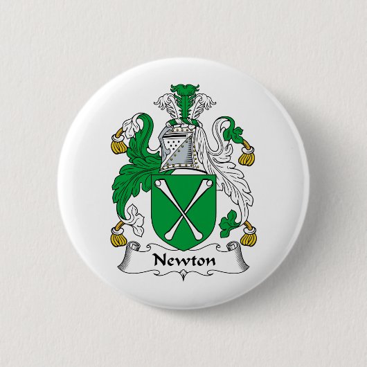 Newton Family Crest Ronde Button 5,7 Cm (Voorkant)