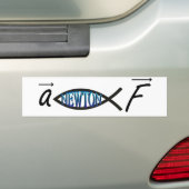 Newton FIsh Bumpersticker (Op auto)