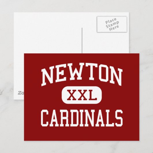Newton - Kardinalen - Senior - Newton Iowa Briefkaart (Voorkant / Achterkant)