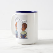 Newton-Mok Tweekleurige Koffiemok (Voorkant links)