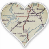 Newton New Jersey Sticker (Voorkant)