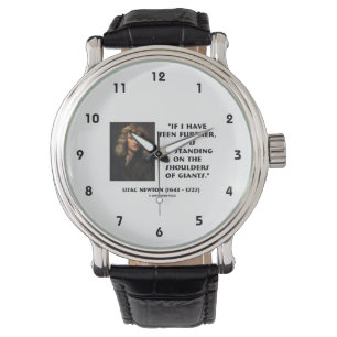 Newton op de schouders van de reuzen horloge