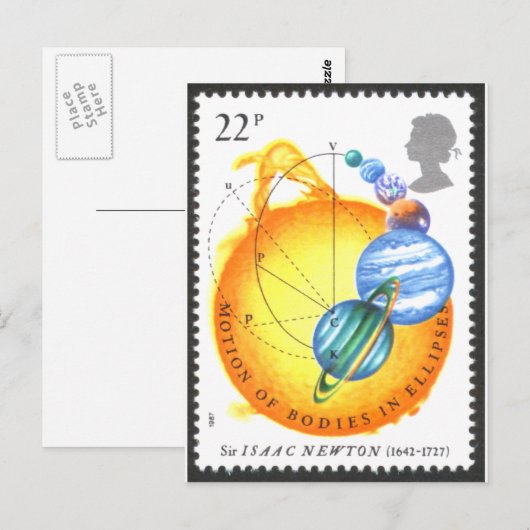 Newton Orbits Briefkaart (Voorkant / Achterkant)