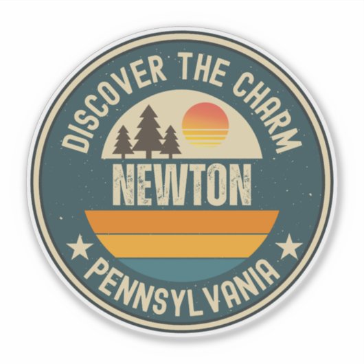 Newton, Pennsylvania Sticker (Voorkant)