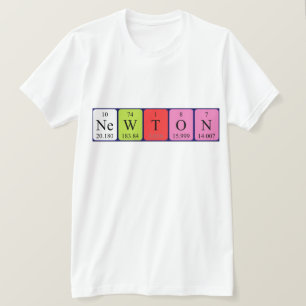 Newton periodiek lijstnaamshirt t-shirt