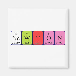 Newton periodieke lijstnaam magnet