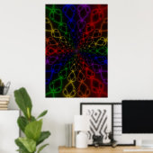 Newton Rainbow | Rainbow Fractal Art Poster (Thuiskantoor)