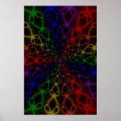 Newton Rainbow | Rainbow Fractal Art Poster (Voorkant)