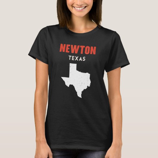 Newton Texas State America Travel Texas T-shirt (Voorkant)