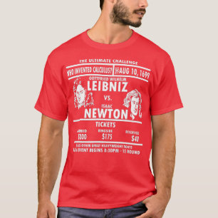 Newton vs Leibniz Mathematicus Gift Wiskunde Berek T-shirt