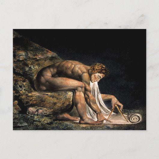 Newton William Blake Masonic Painting Briefkaart (Voorkant)