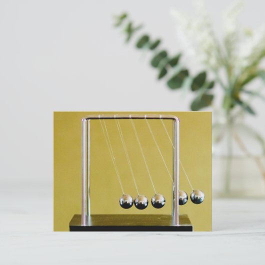 Newton's Cradle Briefkaart (Staand voorkant)