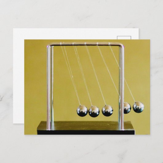 Newton's Cradle Briefkaart (Voorkant / Achterkant)