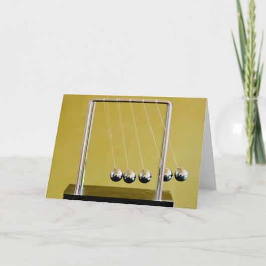Newton's Cradle Kaart (Voorkant)