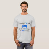 Newton's first law Cool Funny Physics Mannen T-shirt (Voorkant volledig)