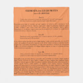 Newton's Laws of Motion fleece gooi deken-meloen (Voorkant)