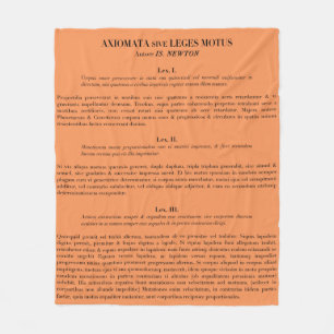 Newton's Laws of Motion fleece gooit dekens-meloen Deken