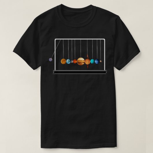 Newtons Space Balls Cradle T-shirt (Design voorkant)