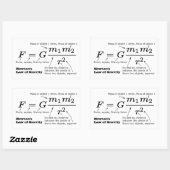 Newton's wet op de universele gezondheidszorg rechthoekige sticker (Vel)