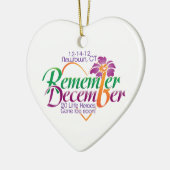 Newtown Memorial Heart Ornament (Links)