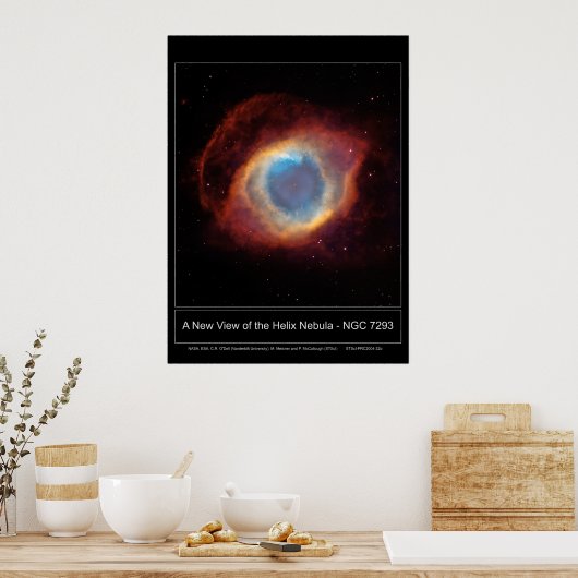 NewViewOfTheHelixNebula-NGC7293-20 Poster (Keuken)