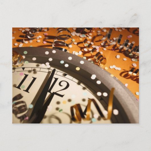 NewYearsEve RSVP-kaart Uitnodiging Briefkaart (Voorkant)