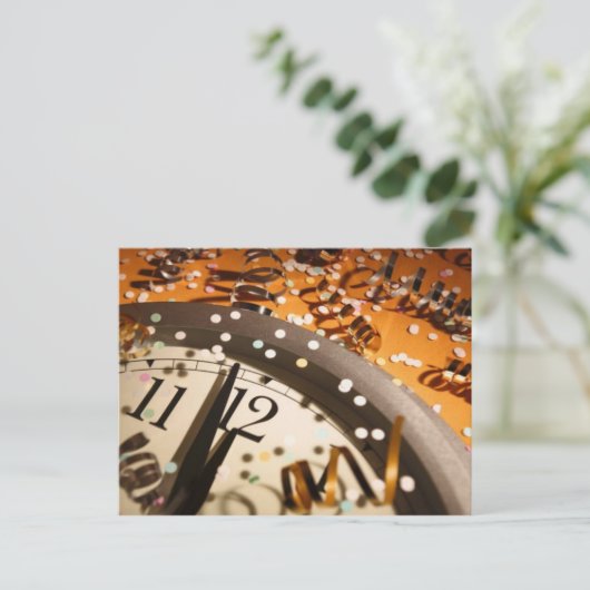 NewYearsEve RSVP-kaart Uitnodiging Briefkaart (Staand voorkant)